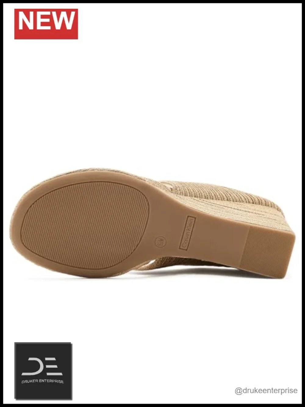 Open Toe Woven Faux Leather Thong Wedge Sandals for Women